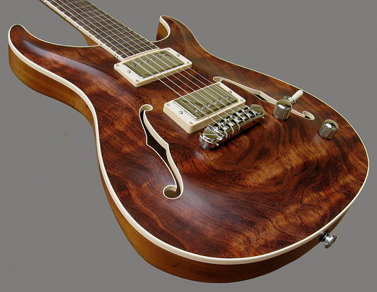 Standard Hollow-body, 1-piece Bubinga top